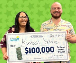 Woman Scoops USD 100,000 Lotto Win On Date Night