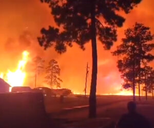 Firefighters Battle Raging Wildfire That Threatened To Burn Down Homes