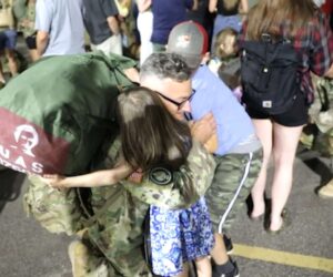 US Soldiers Welcomed Back Home After Year-Long Deployment