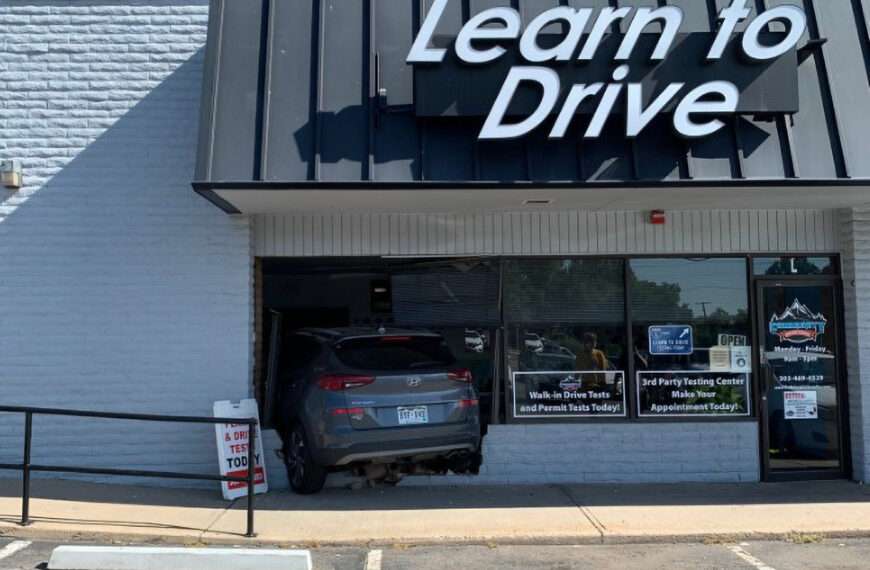 Colorado Instructor Ploughs Into Front Of Driving School