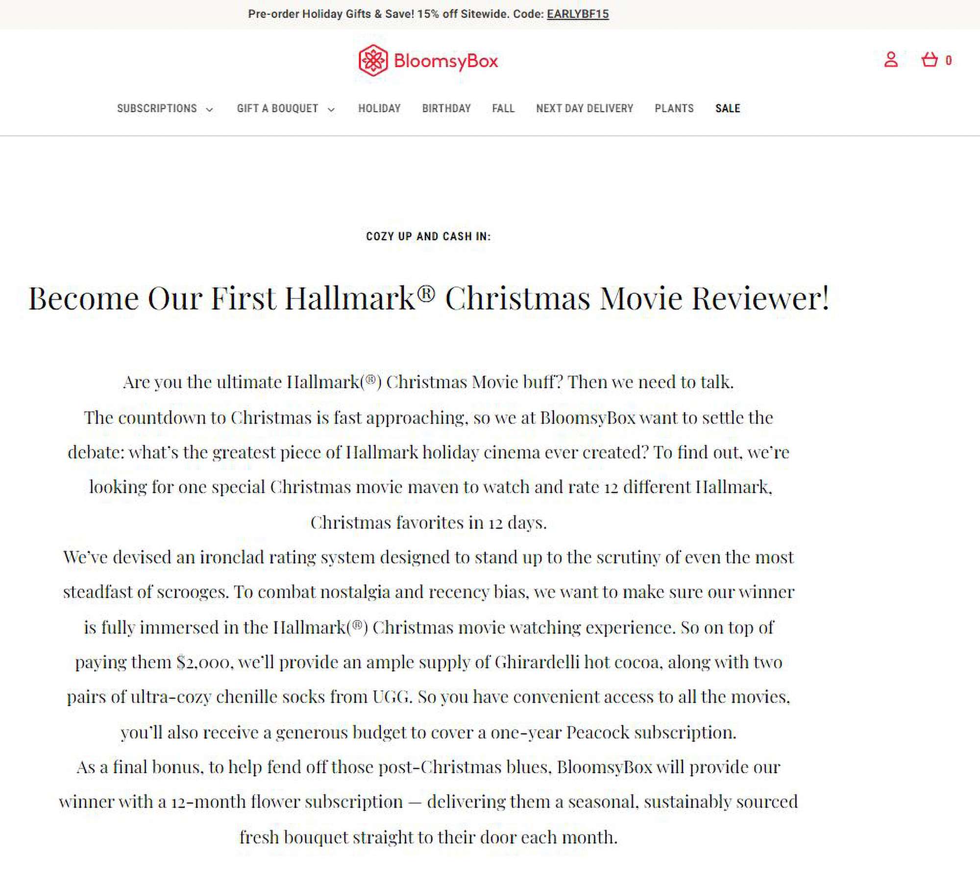  Company To Pay USD 2,000 To Critic Willing To Watch And Rate 12 Christmas Films