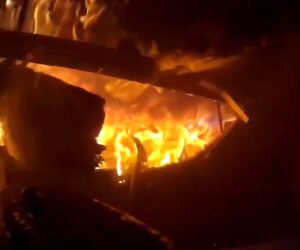 POV Footage Reveals Firefighters’ Intense Struggle In Close Combat Against Raging House Fire